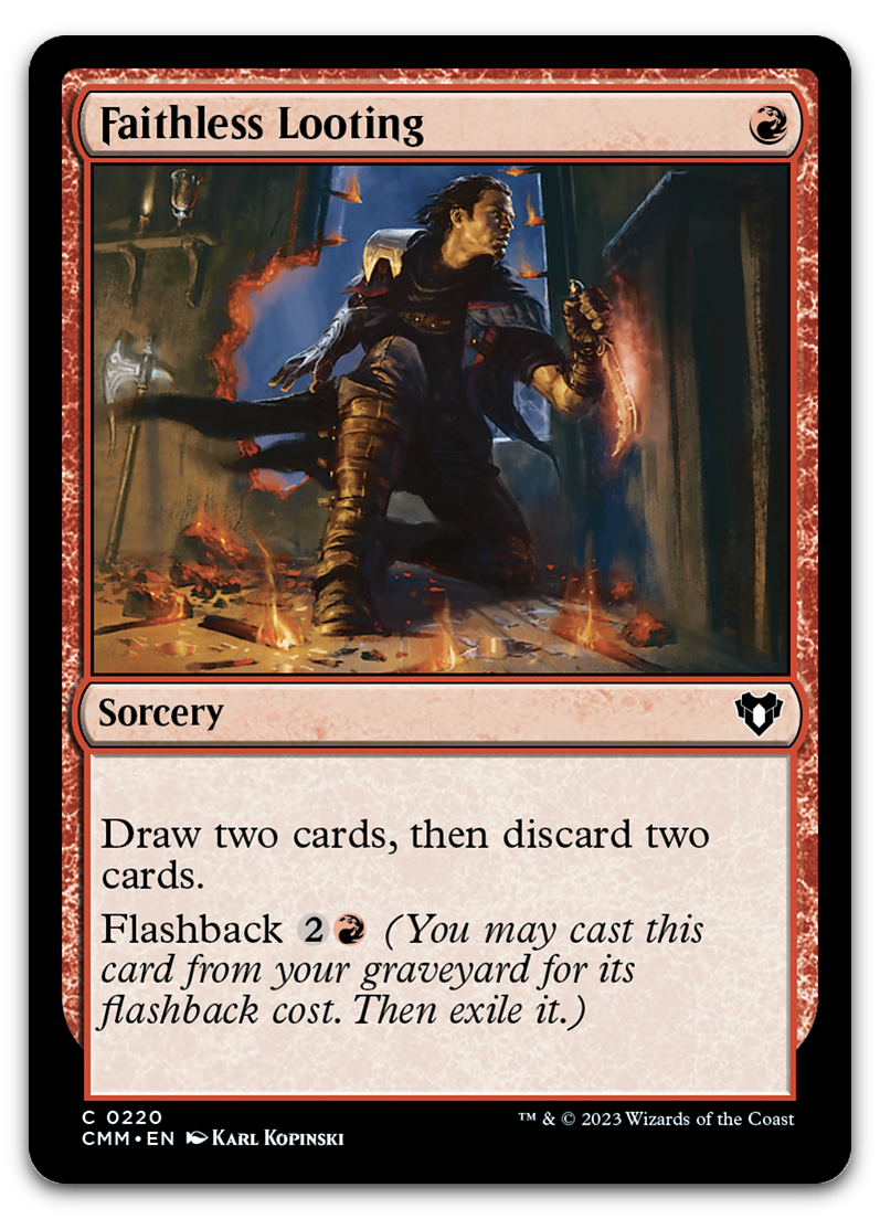 Faithless Looting (Commander Masters)
