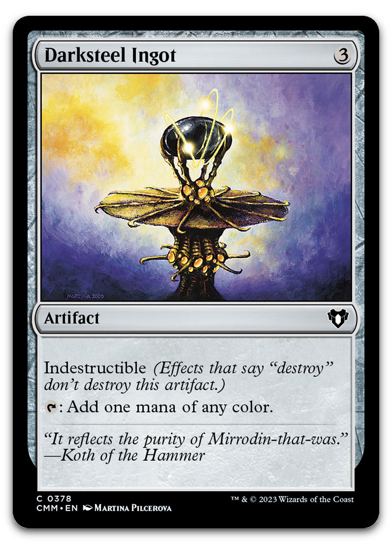 Darksteel Ingot (Commander Masters)