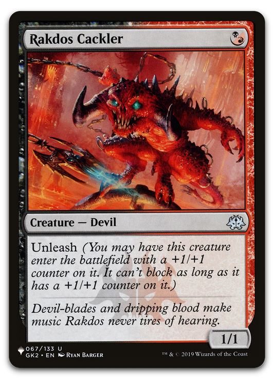 Rakdos Cackler (The List Reprints)