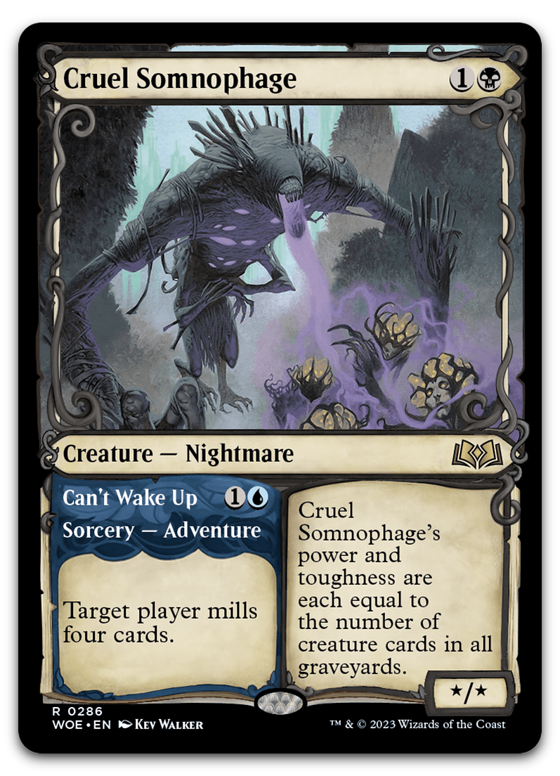 Cruel Somnophage (Showcase) (Wilds of Eldraine)