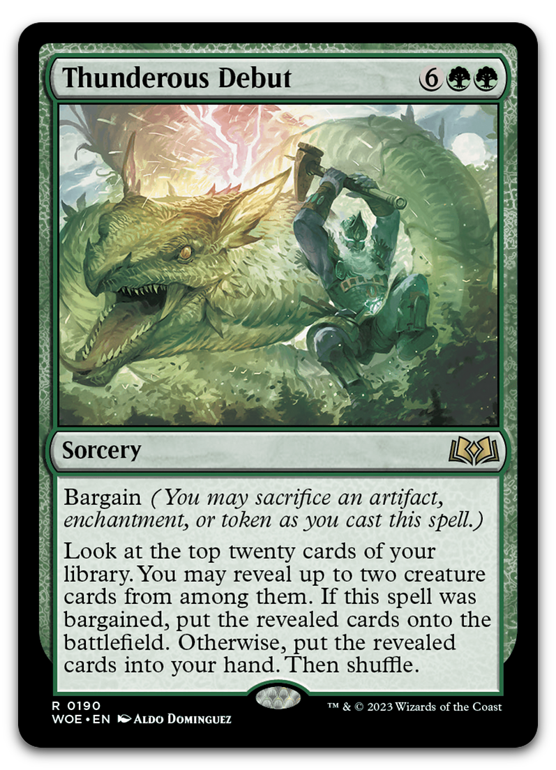 Thunderous Debut (Wilds of Eldraine)