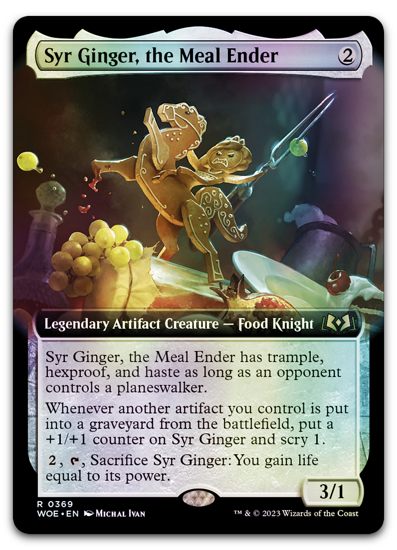 Syr Ginger, the Meal Ender (Extended Art) (Wilds of Eldraine)
