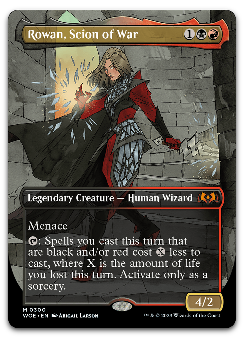 Rowan, Scion of War (Borderless) (Wilds of Eldraine)