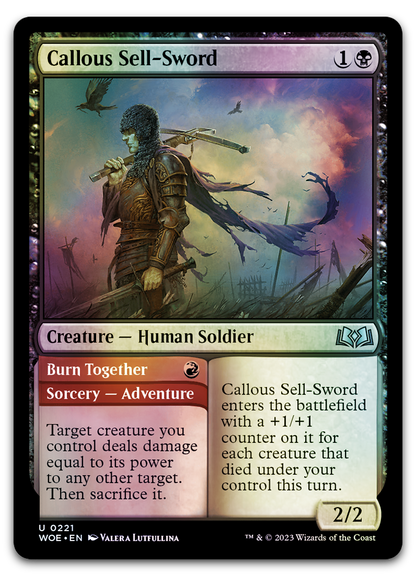 Callous Sell-Sword (Wilds of Eldraine)