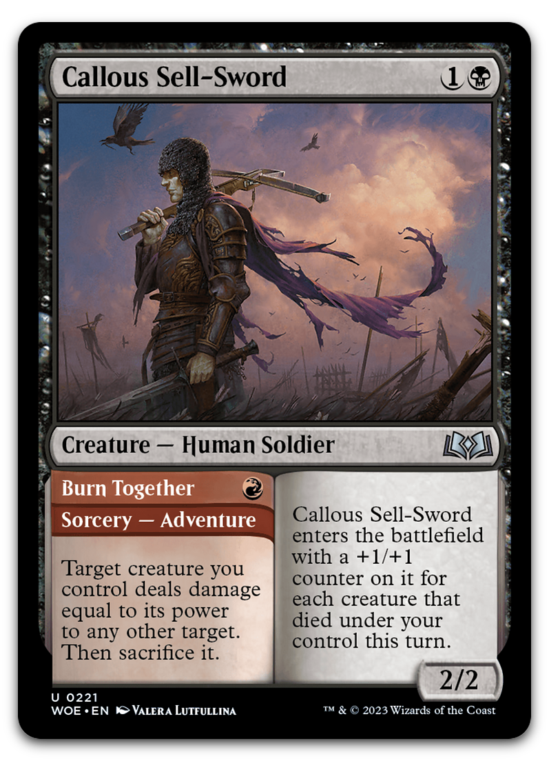 Callous Sell-Sword (Wilds of Eldraine)