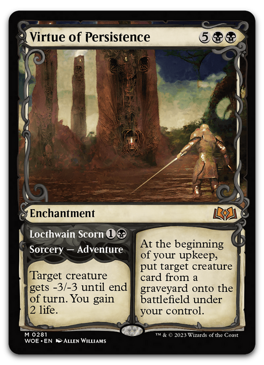 Virtue of Persistence (Showcase) (Wilds of Eldraine)