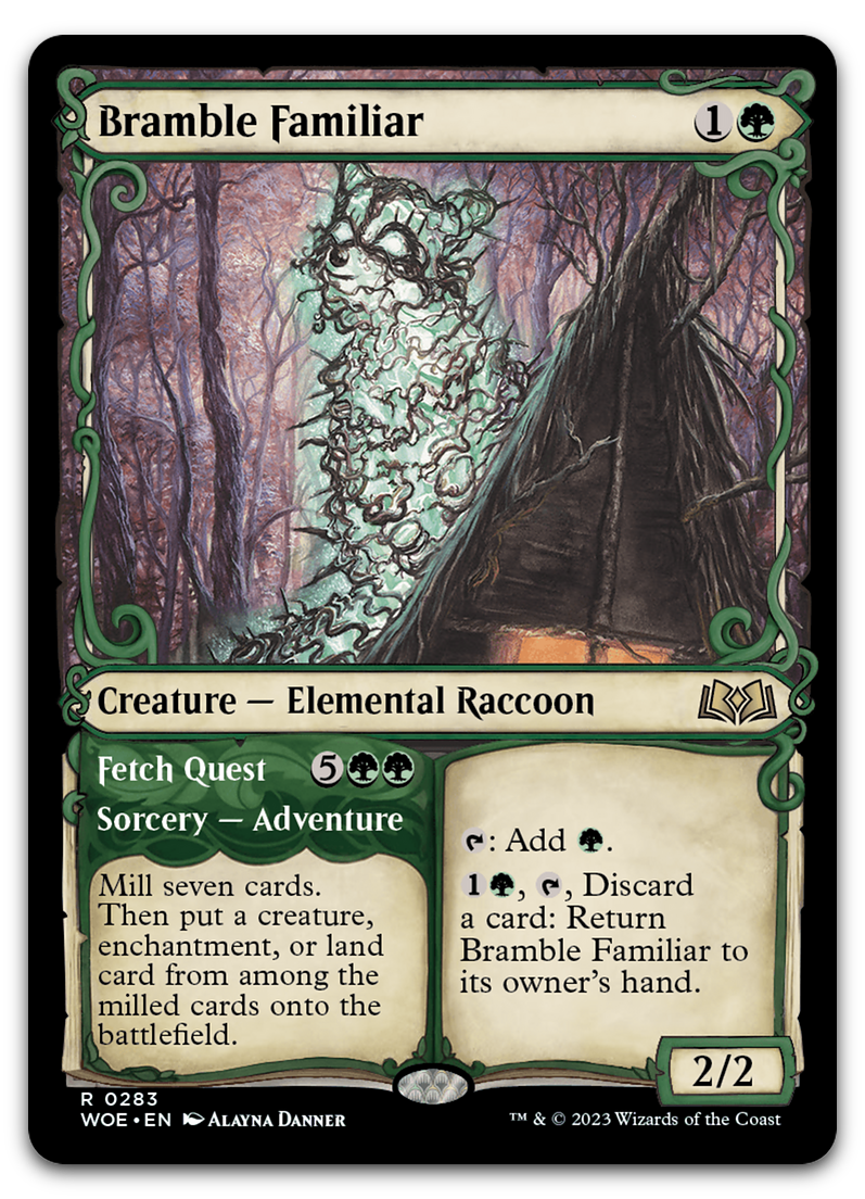 Bramble Familiar (Showcase) (Wilds of Eldraine)