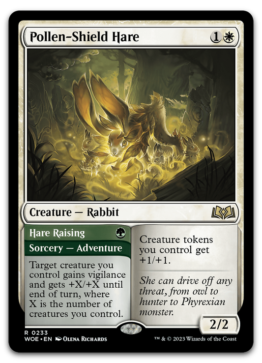 Pollen-Shield Hare (Wilds of Eldraine)