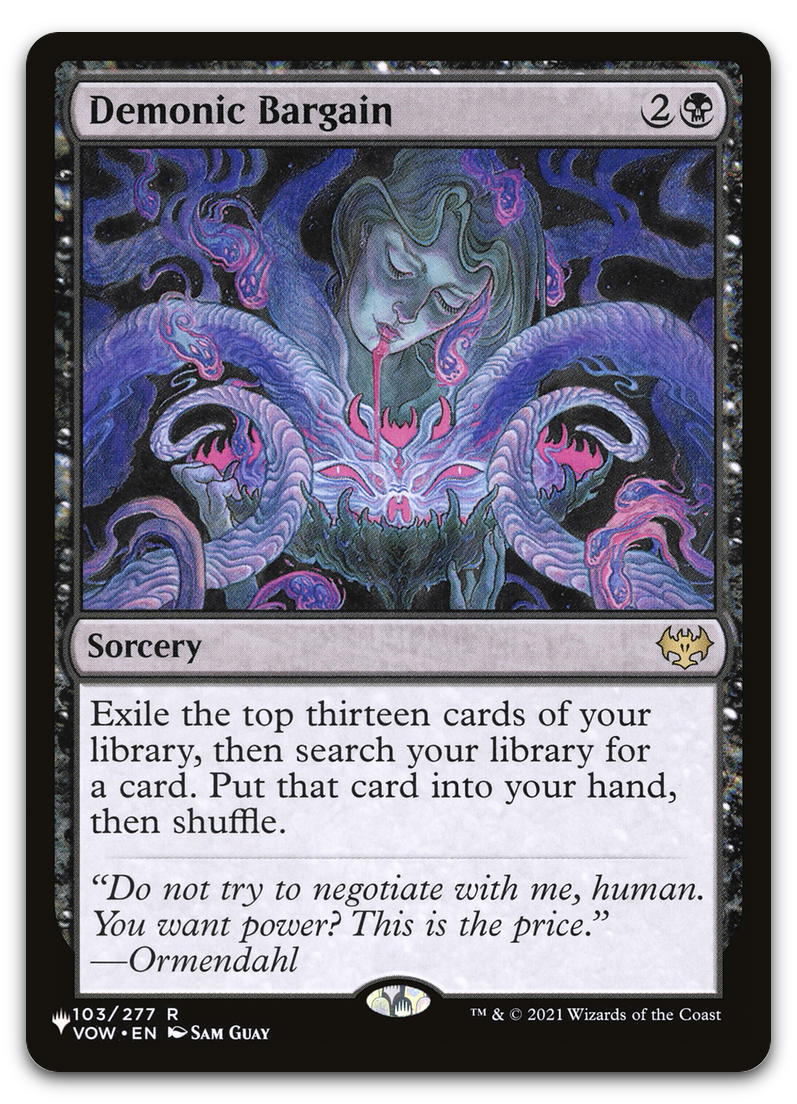 Demonic Bargain (The List Reprints)