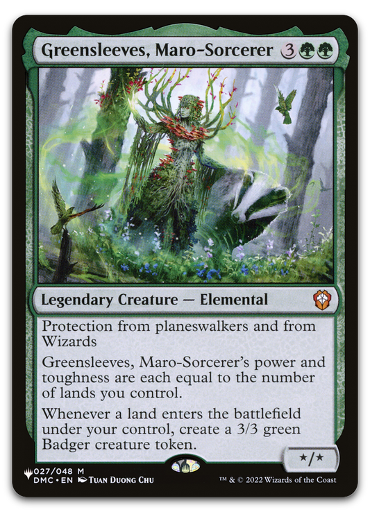 Greensleeves, Maro-Sorcerer (The List Reprints)