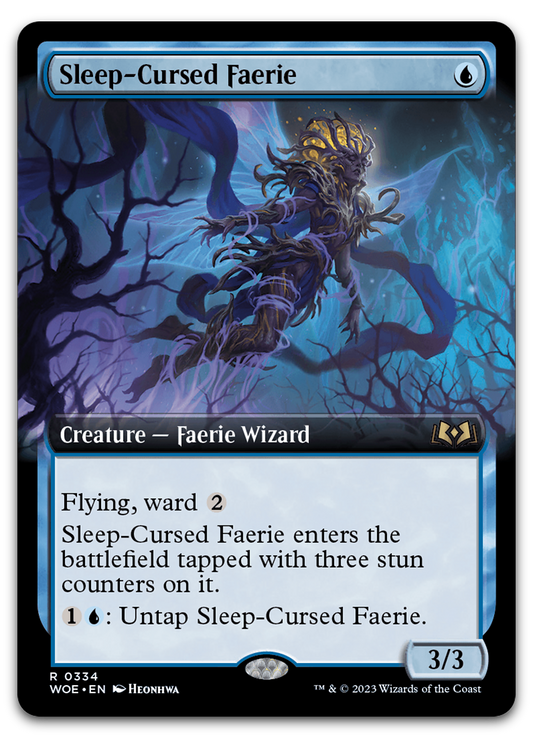 Sleep-Cursed Faerie (Extended Art) (Wilds of Eldraine)