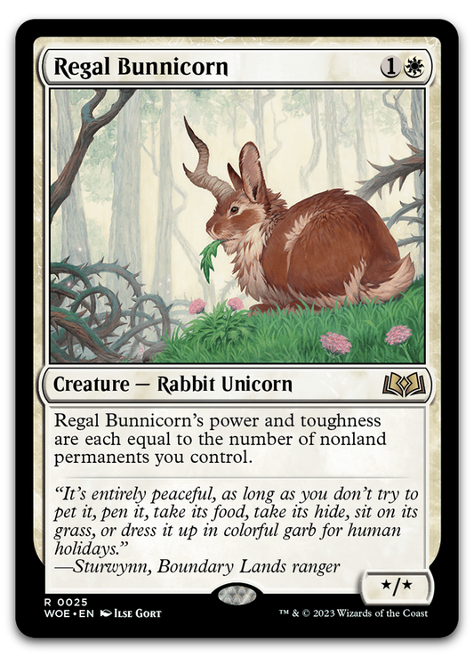 Regal Bunnicorn (Wilds of Eldraine)