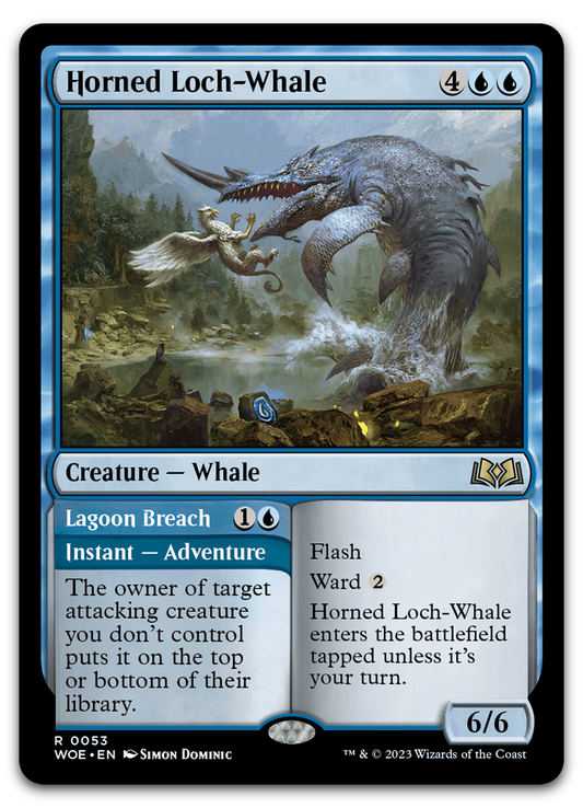 Horned Loch-Whale (Wilds of Eldraine)