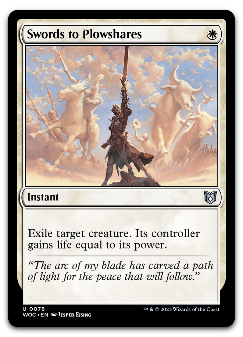 Swords to Plowshares (Commander: Wilds of Eldraine)
