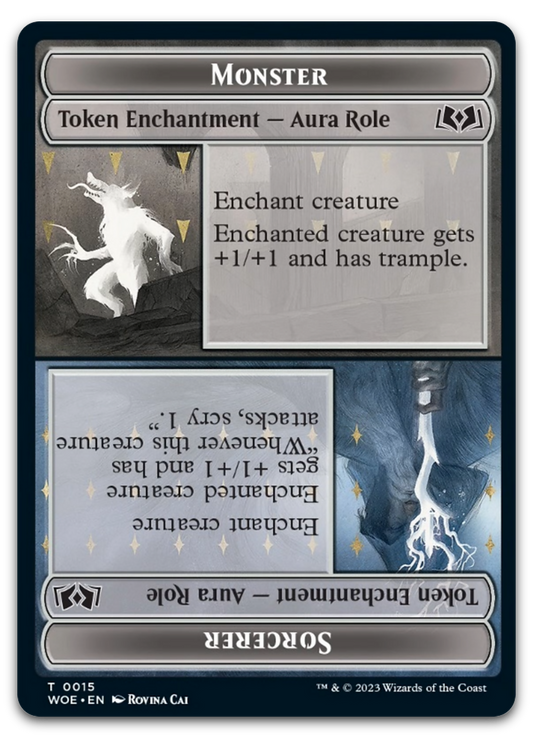 Monster Role / Sorcerer Role Token (Wilds of Eldraine)