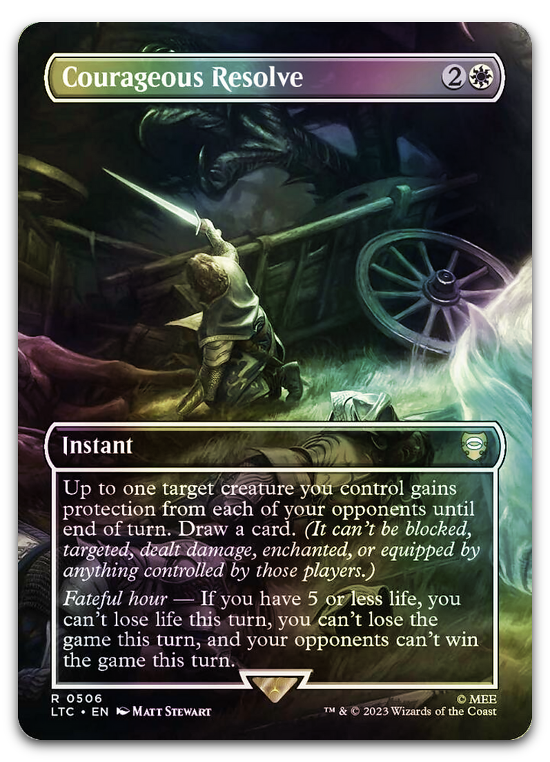 Courageous Resolve (Borderless) (Commander: The Lord of the Rings: Tales of Middle-earth)