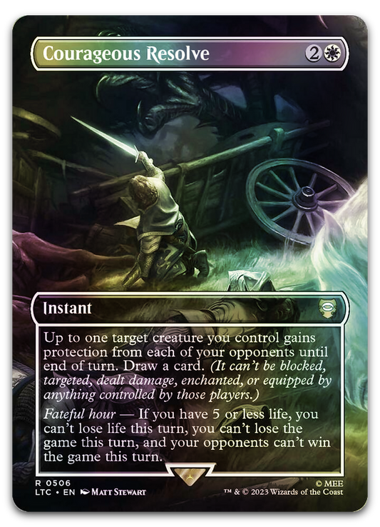 Courageous Resolve (Borderless) (Commander: The Lord of the Rings: Tales of Middle-earth)