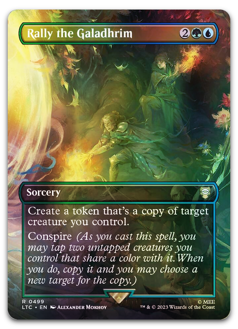 Rally the Galadhrim (Borderless) (Commander: The Lord of the Rings: Tales of Middle-earth)