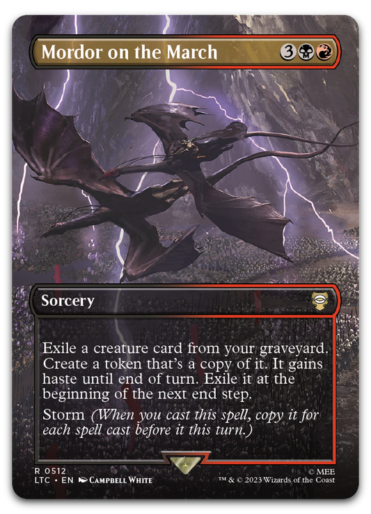 Mordor on the March (Borderless) (Commander: The Lord of the Rings: Tales of Middle-earth)