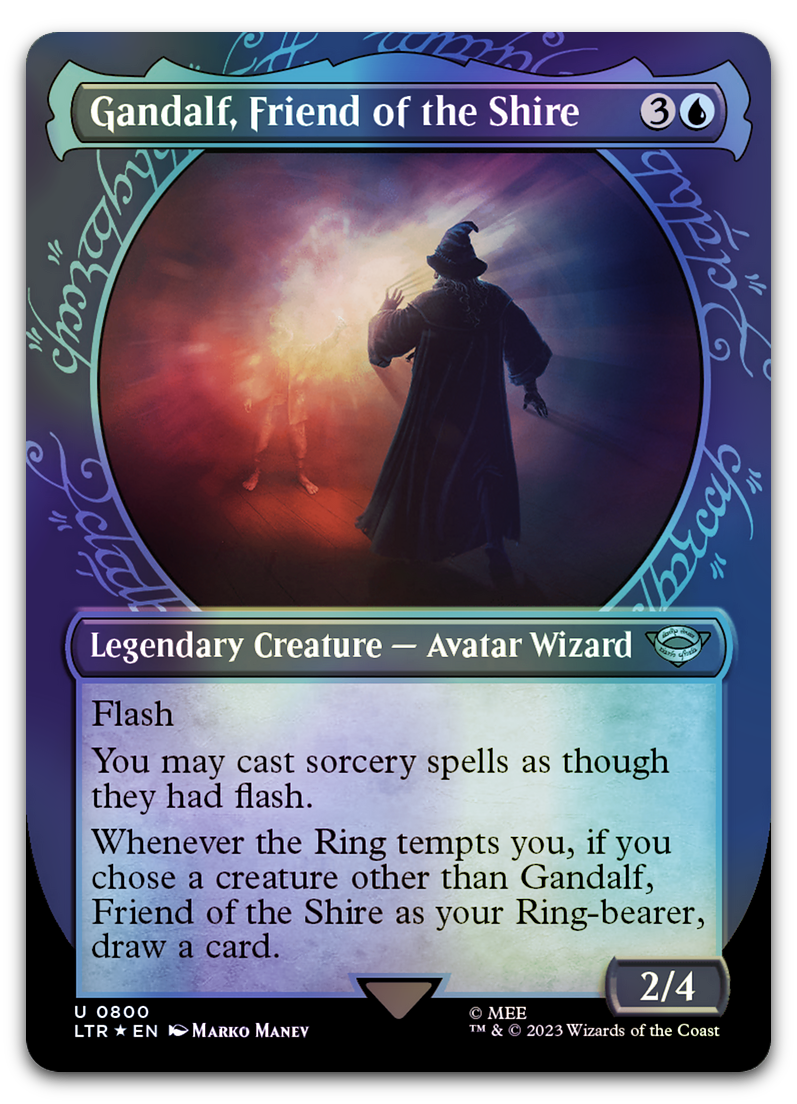 Gandalf, Friend of the Shire (Showcase) (Surge Foil) (Universes Beyond: The Lord of the Rings: Tales of Middle-earth)