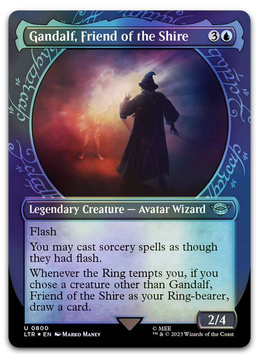 Gandalf, Friend of the Shire (Showcase) (Surge Foil) (Universes Beyond: The Lord of the Rings: Tales of Middle-earth)