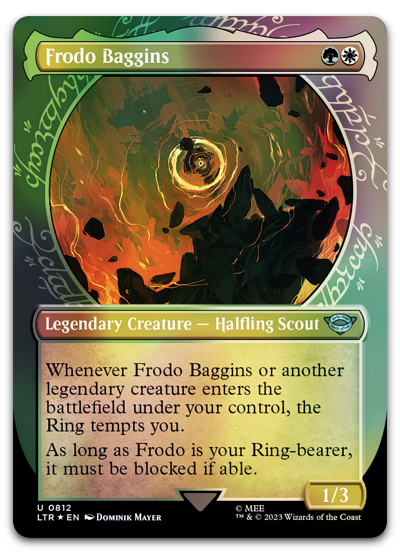 Frodo Baggins (Showcase) (Surge Foil) (Universes Beyond: The Lord of the Rings: Tales of Middle-earth)