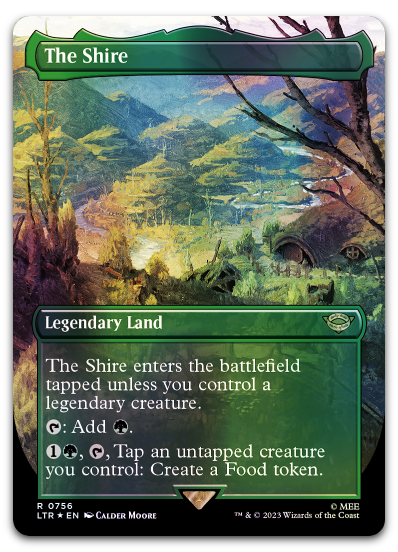 The Shire (Borderless) (Surge Foil) (Universes Beyond: The Lord of the Rings: Tales of Middle-earth)