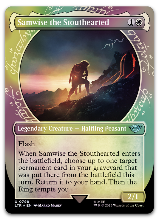 Samwise the Stouthearted (Showcase) (Surge Foil) (Universes Beyond: The Lord of the Rings: Tales of Middle-earth)