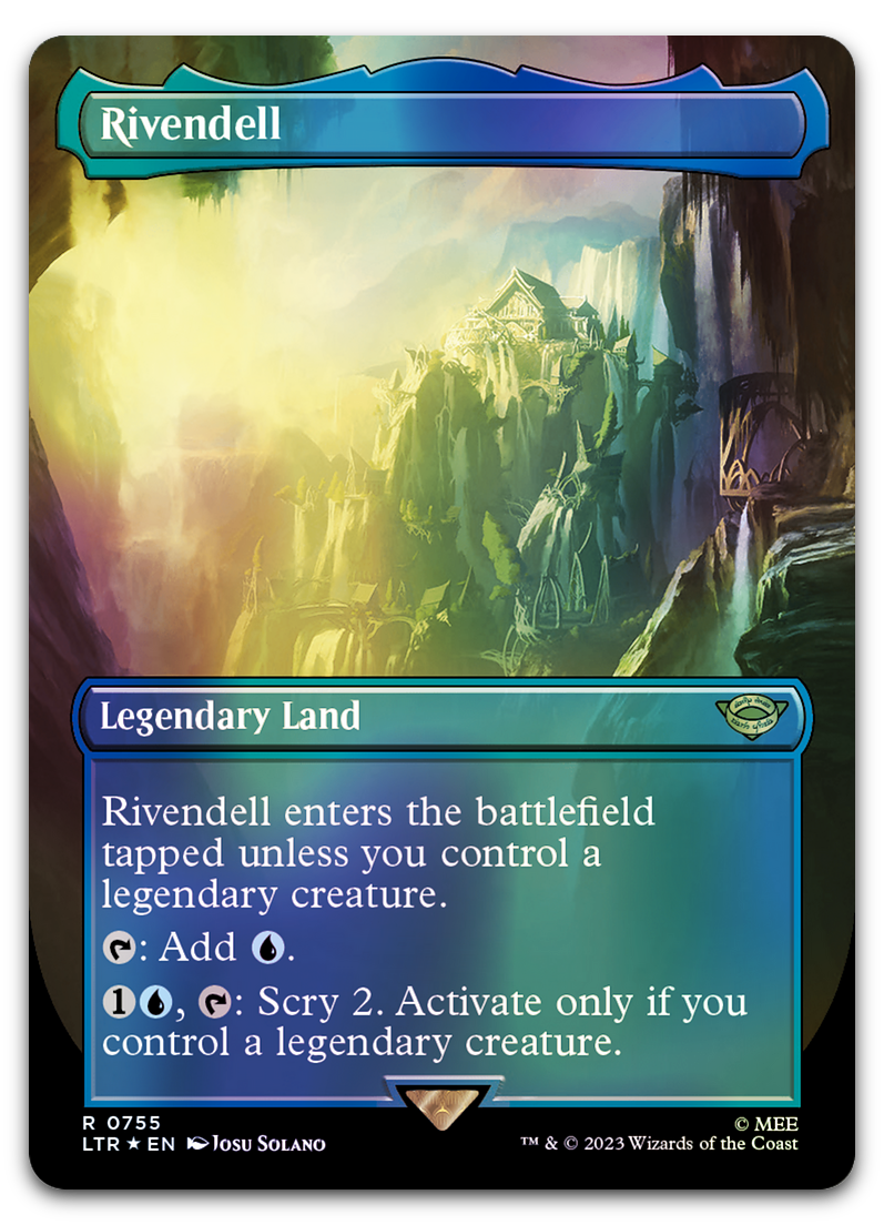 Rivendell (Borderless) (Surge Foil) (Universes Beyond: The Lord of the Rings: Tales of Middle-earth)