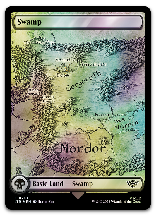 Swamp (0718) (Surge Foil) (Universes Beyond: The Lord of the Rings: Tales of Middle-earth)