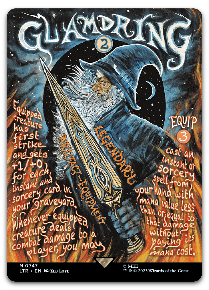 Glamdring (Borderless Poster) (Universes Beyond: The Lord of the Rings: Tales of Middle-earth)