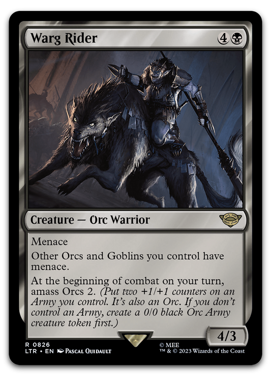 Warg Rider (Universes Beyond: The Lord of the Rings: Tales of Middle-earth)