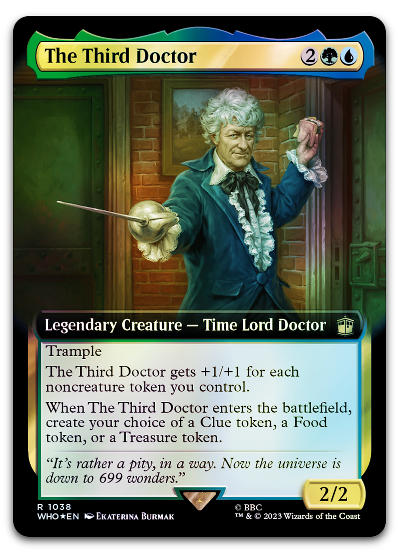 The Third Doctor (Extended Art) (Surge Foil) (Universes Beyond: Doctor Who)