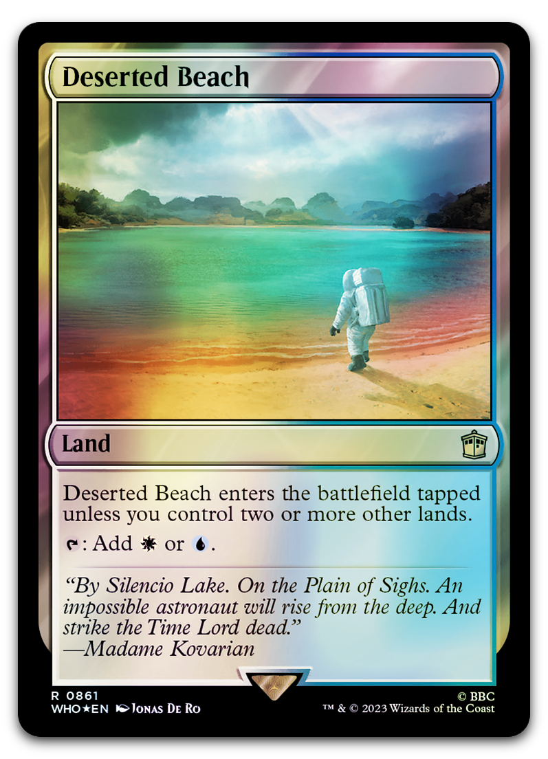 Deserted Beach (Surge Foil) (Universes Beyond: Doctor Who)