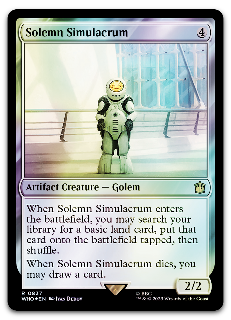 Solemn Simulacrum (Surge Foil) (Universes Beyond: Doctor Who)