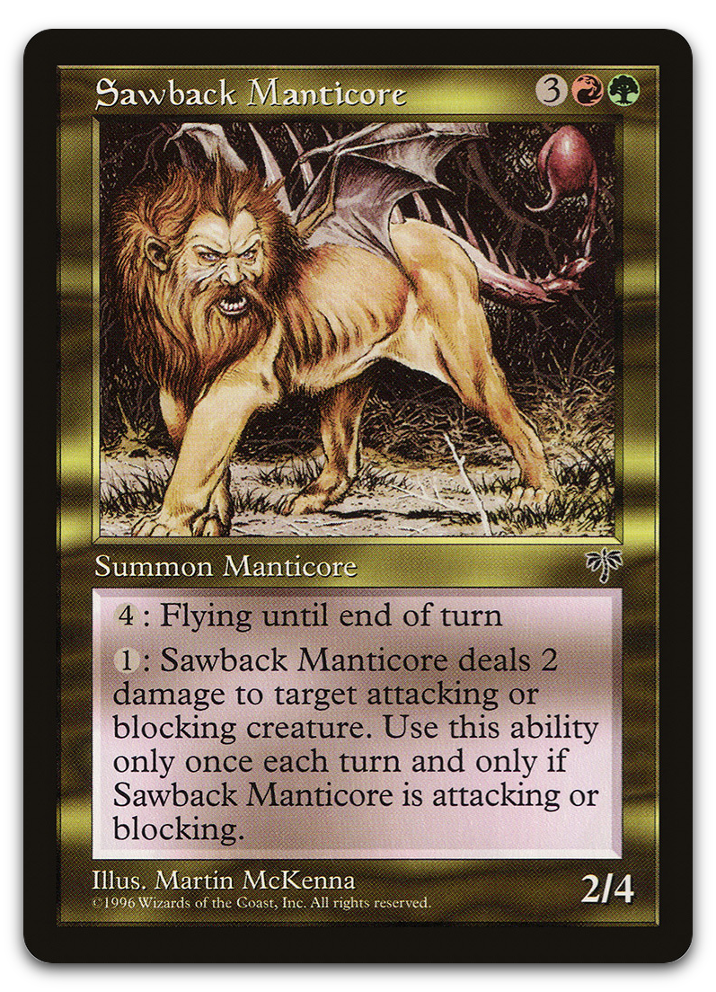 Sawback Manticore (Mirage)