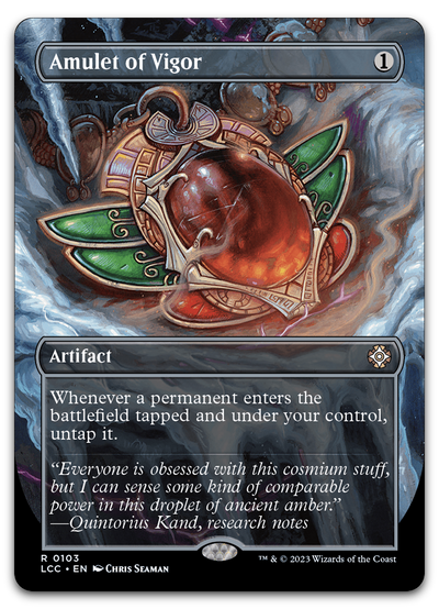 Amulet of Vigor (Borderless) (Commander: The Lost Caverns of Ixalan)