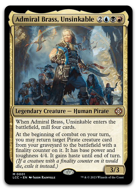 Admiral Brass, Unsinkable (Commander: The Lost Caverns of Ixalan)