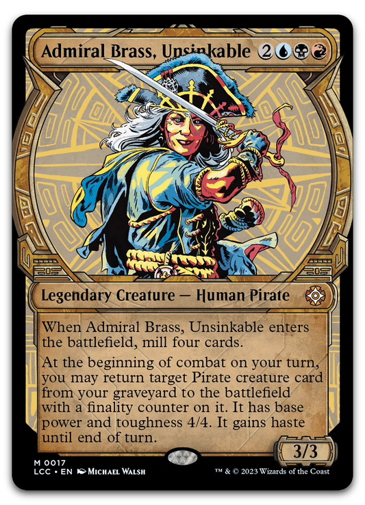 Admiral Brass, Unsinkable (Showcase) (Commander: The Lost Caverns of Ixalan)