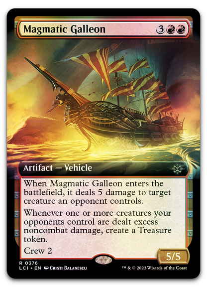 Magmatic Galleon (Extended Art) (The Lost Caverns of Ixalan)