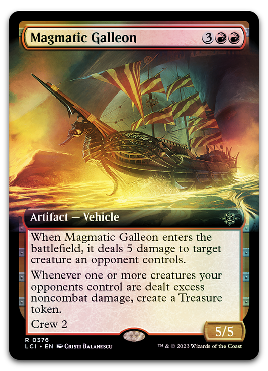 Magmatic Galleon (Extended Art) (The Lost Caverns of Ixalan)