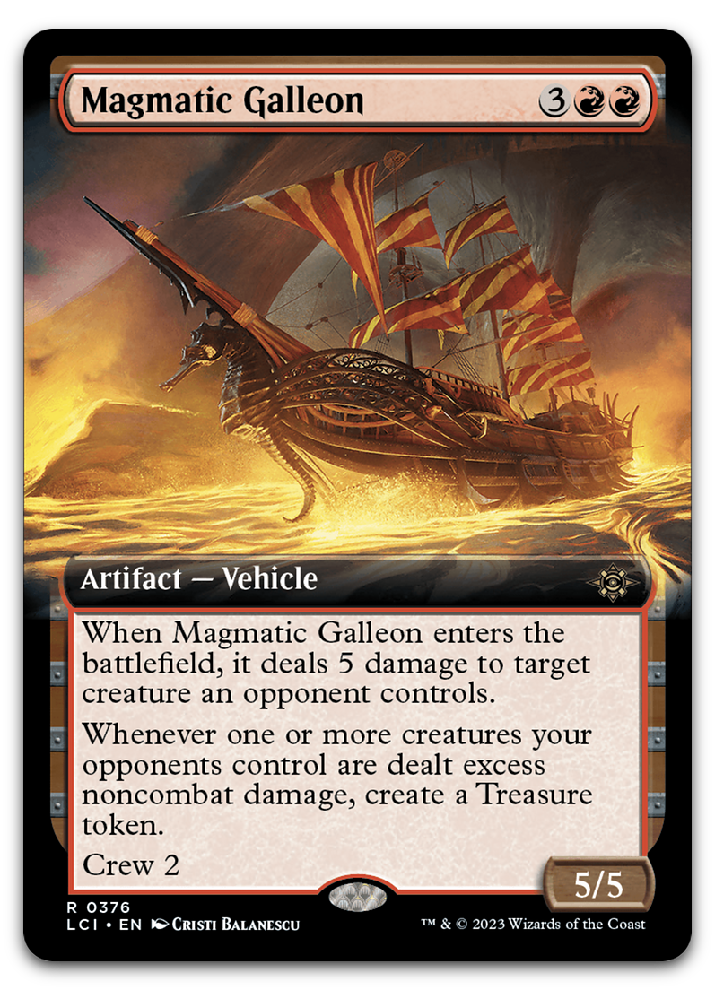 Magmatic Galleon (Extended Art) (The Lost Caverns of Ixalan)