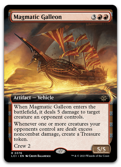Magmatic Galleon (Extended Art) (The Lost Caverns of Ixalan)