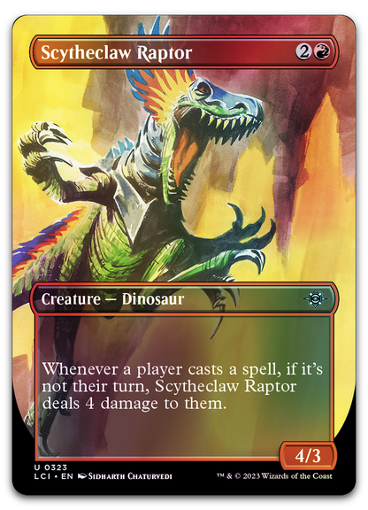 Scytheclaw Raptor (Borderless) (The Lost Caverns of Ixalan)