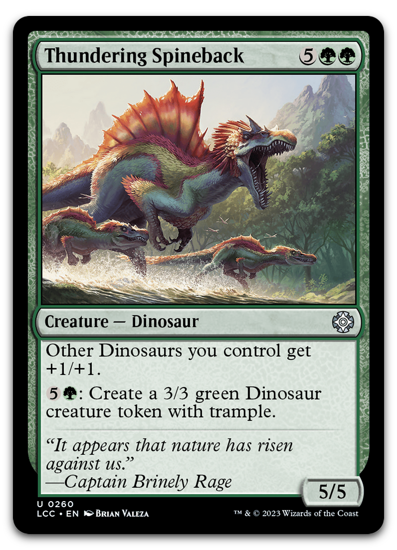 Thundering Spineback (Commander: The Lost Caverns of Ixalan)