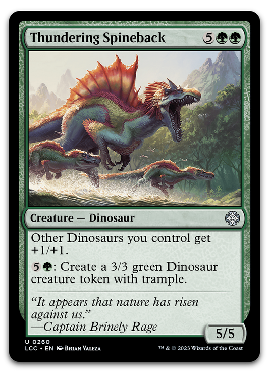 Thundering Spineback (Commander: The Lost Caverns of Ixalan)