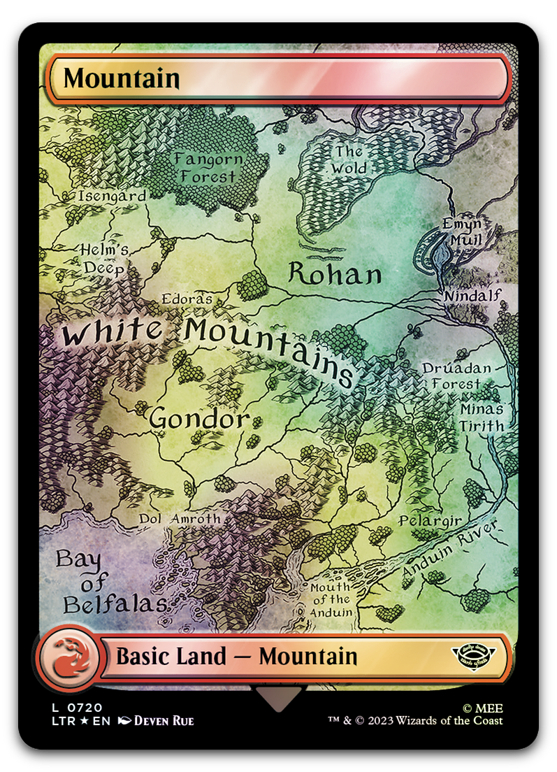 Mountain (0720) (Surge Foil) (Universes Beyond: The Lord of the Rings: Tales of Middle-earth)