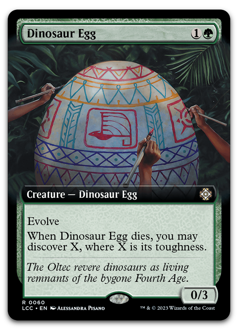 Dinosaur Egg (Extended Art) (Commander: The Lost Caverns of Ixalan)