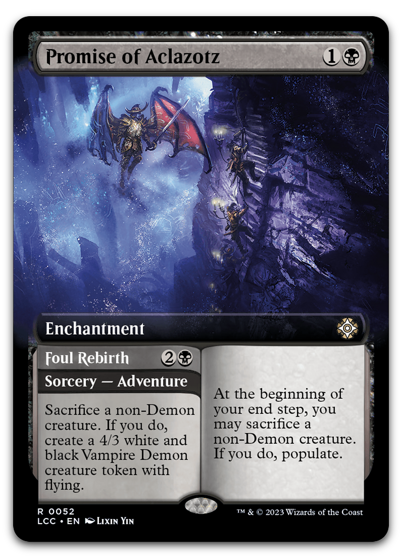 Promise of Aclazotz (Extended Art) (Commander: The Lost Caverns of Ixalan)