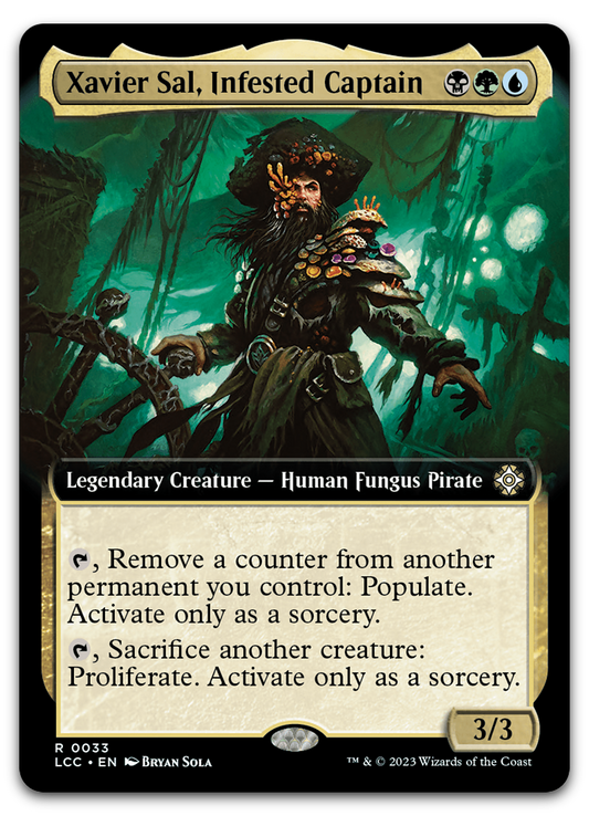 Xavier Sal, Infested Captain (Extended Art) (Commander: The Lost Caverns of Ixalan)
